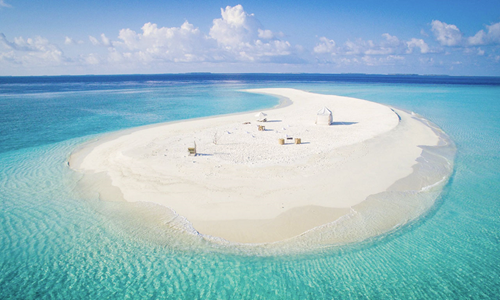 Clear tropical water